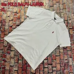 00s POLO RALPH LAUREN ポロシャツ 白 XL 刺繍 良品