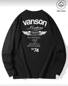 vanson ベンソンのロングスリーブ Amazon | VANSON(バンソン) ロングスリーブメッシュTシャツ BK