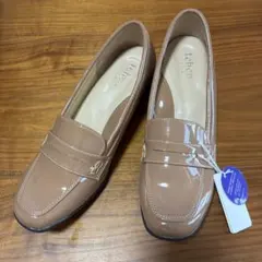 テーン　tehen ベージュ ローファー 23.5サイズ
