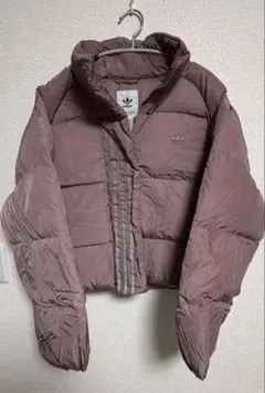 adidas originals ピンク ショートダウンジャケット　XLサイズ
