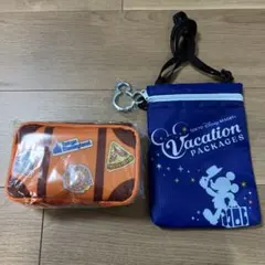 バケーションパッケージ　ディズニー　ミニタオル付きポーチ　ショルダー