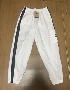NIKEナイキ ウィメンズ ナイロンパンツ CJ7347-ホワイト　新品未使用