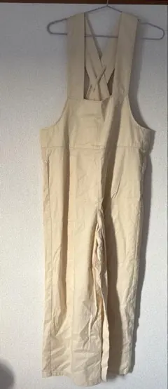 E hyphen world gallery PEACE サロペット ベージュ