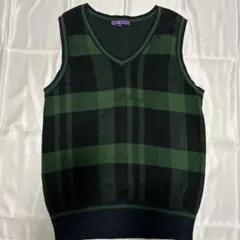 90s Austin Reed チェック柄 ニットベスト XL 英国ブランド - メルカリ