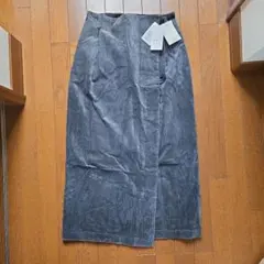 JOURNAL STANDARD グレー ラップ ロングスカート 040