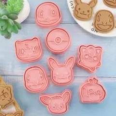 ポケモン キャラクター クッキー型 型抜き 8点セットのサムネイル