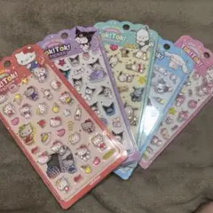 韓国限定 公式正規品 サンリオ ぷっくりシール 5枚セット
