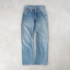 80s リーバイス 501 赤耳 黒カン W30 デニム 66後期同年