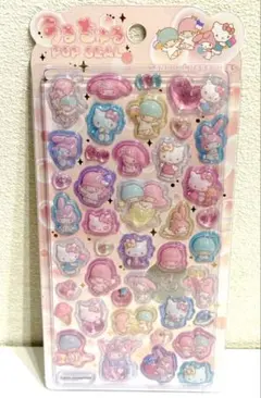 正規品 うるちゅるポップシール サンリオキャラクター　キキララ　マイメロ　キティ
