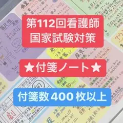 第112回看護師国家試験対策 付箋ノート