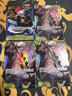4枚セット　トラファルガー•ロー　シークレットパラレル　ワンピースカード