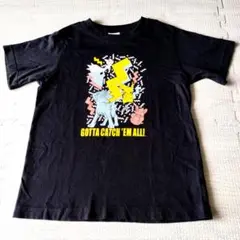 【ポケモン】Tシャツ 黒 GOTTA CATCH'EM ALL!