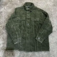 【ZARA】ザラ コーデュロイ ジャケット シャツジャケット カーキ Sサイズのサムネイル
