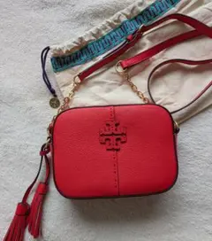 Tory Burch★トリーバーチ★タッセル付き★赤★未使用