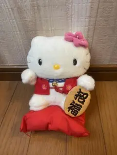 激レア·タグ付き☆ハローキティ 招き猫 ぬいぐるみ 1999年