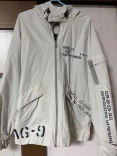 AVIREX XL ホワイトジャケット プリント入り