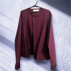 美品　ETHOSENS 15AW ノーカラーシャツジャケット 美品 ETHOSENS 15AW ノーカラーシャツジャケット 美品 ETHOSENS