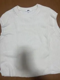 UNIQLO ニットベスト L ホワイト