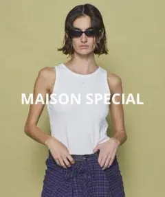 MAISON SPECIAL 春夏モード 2WAYタンクトップ 白のサムネイル