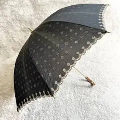 希少・廃盤】CELINE 晴雨兼用 日傘 トリオンフ 刺繍 縁スカラップ