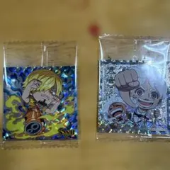 ワンピースウエハースシールlog13 サンジとチョッパー ホログラムステッカー