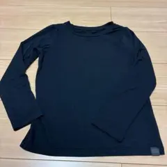 ユニクロ キッズ ヒートテック　長袖インナー 130 ブラック　美品