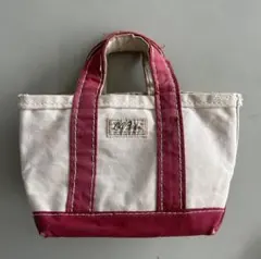 60s 70s L.L.Bean ミニトートバッグ　外付けタグ 筆記体タグ