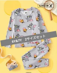 SHEIN トムとジェリー パジャマ 7y&6yセット