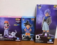 一番くじ ドラゴンボールGT フィギュア 3種 クリアファイルコンプ