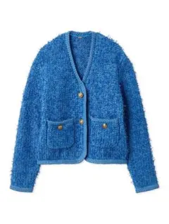 ミラオーウェン　ニットツイードジャケット