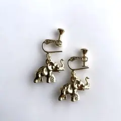 レディース イヤリング エレファントモチーフ