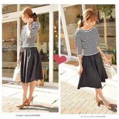 新品❤︎スナイデル❤︎パフスリーブニット×タフタスカートセット