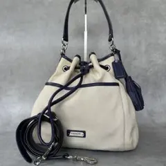 COACH Canvas Drawstring Bag 3way Bag