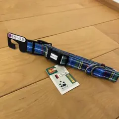 Clever 犬用首輪 Mサイズ　ブルーチェック