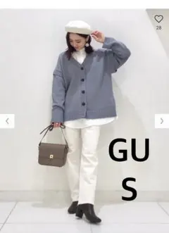 GU ハイウエストストレートジーンズ サイズS ホワイトのサムネイル