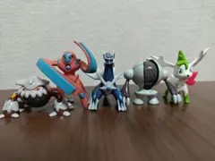 モンコレ5体セット レジスチル ディアルガ シェイミ ヒードラン デオキシス