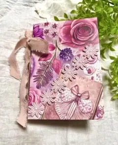 ミニジャンクジャーナル ハードカバー＋シグネチャー ピンクパープル 雑記帳