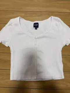 GAP リブクロップドTシャツ　ラベンダー