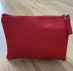 新品 ターキッシュエア ラコステ 機内アメニティポーチ レッド