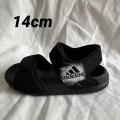 adidas サンダル ブラック　14センチのサムネイル
