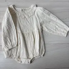 milk balm アイボリー色ロンパース M
