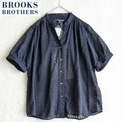 【新品タグ付】Brooks Brothers ジャガード織 シアーブラウスのサムネイル