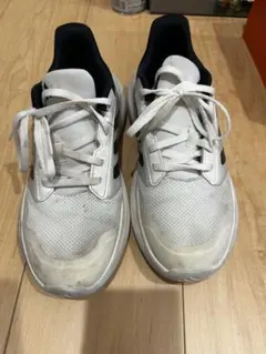 adidas キッズスニーカー ホワイト/ブラック