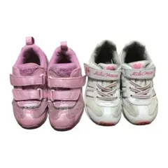 ミキハウス  アシックス　スニーカー　女の子　16.5センチ　17センチ