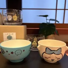 ハチワレ しるわんちゃわんセット　ちいかわボウルのセット　全4点　未使用品