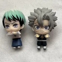 鬼滅の刃　ちょこっとひっかけフィギュア　実弥　愈史郎