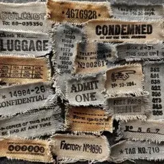 A52 デニムタグ　コーヒー染め　20枚