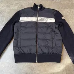 MONCLER メンズ ダウン ニット コンビ ジャケット