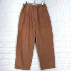 ♡【Smansa Mos2】L ベージュ系 コーデュロイパンツ ダボパン