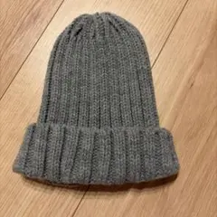 GU キッズ ニット帽 グレー